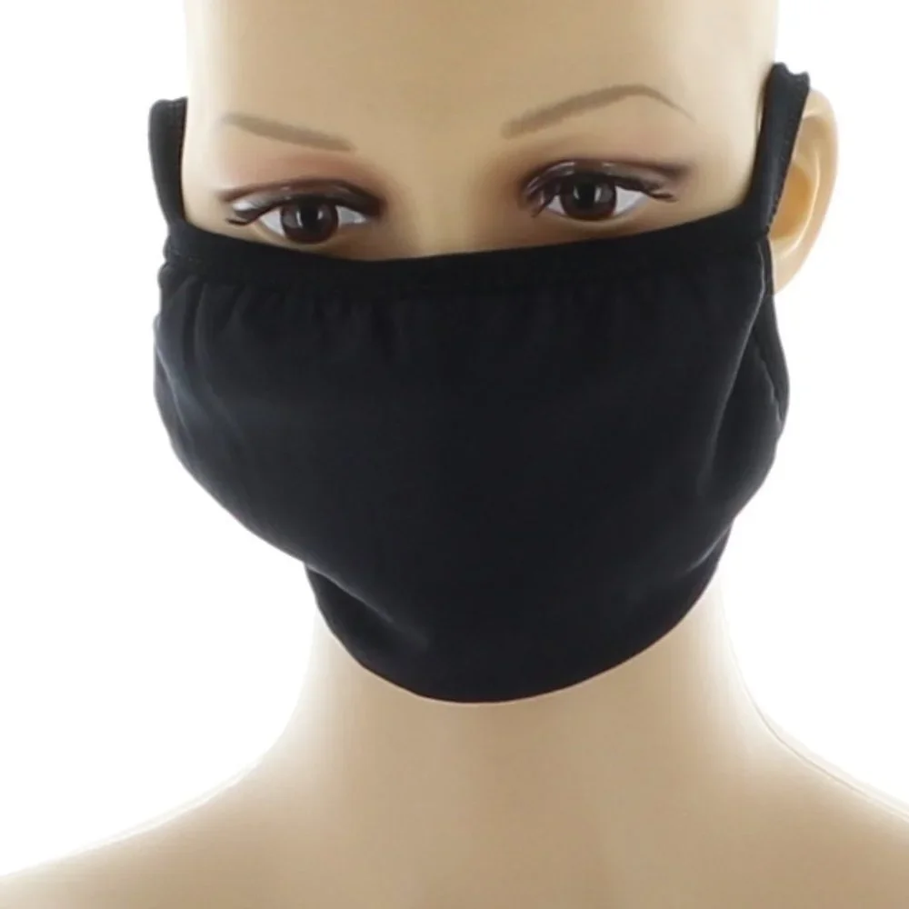 Face Mask Black Washable 3 ct - New